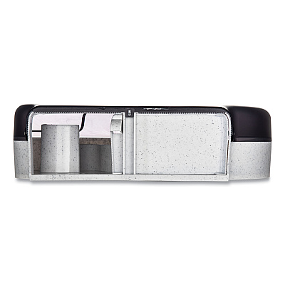 San Jamar Quantum 12"-13" JBT Dispenser, Classic, 22 x 5.88 x 16.5, Transparent Black Pearl (SJMR6500TBK)