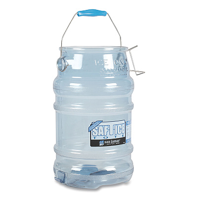 San Jamar Saf-T-Ice Tote, 6 gal, Transparent Blue (SJMSI6000)