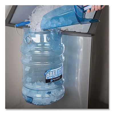 San Jamar Saf-T-Ice Tote, 6 gal, Transparent Blue (SJMSI6000)