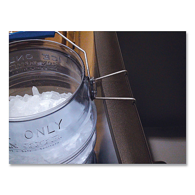 San Jamar Saf-T-Ice Tote, 6 gal, Transparent Blue (SJMSI6000)