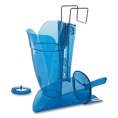 San Jamar Saf-T-Scoop and Guardian System for Ice Machines, 64-86 oz, Transparent Blue (SJMSI9000)