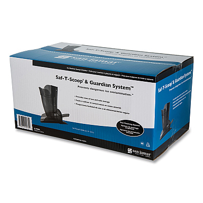 San Jamar Saf-T-Scoop and Guardian System for Ice Machines, 64-86 oz, Transparent Blue (SJMSI9000)