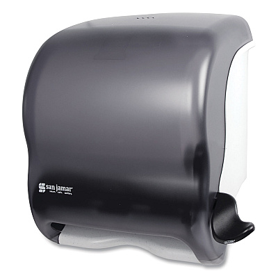 San Jamar Element Lever Roll Towel Dispenser, Classic, 12.5 x 8.5 x 12.75, Black Pearl (SJMT950TBK)