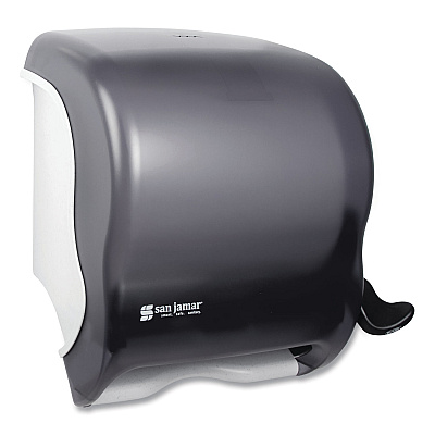 San Jamar Element Lever Roll Towel Dispenser, Classic, 12.5 x 8.5 x 12.75, Black Pearl (SJMT950TBK)