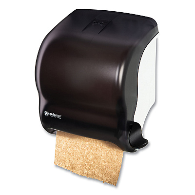 San Jamar Element Lever Roll Towel Dispenser, Classic, 12.5 x 8.5 x 12.75, Black Pearl (SJMT950TBK)