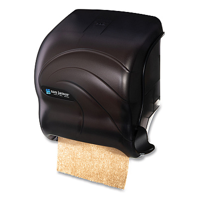 San Jamar Element Lever Roll Towel Dispenser, Oceans, 12.5 x 8.5 x 12.75, Black Pearl (SJMT990TBK)