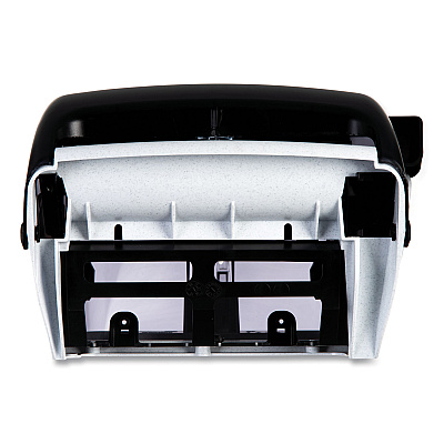 San Jamar Lever Roll Towel Dispenser, Classic, 12.94 x 9.25 x 16.5, Transparent Black Pearl (SJMT1100TBK)