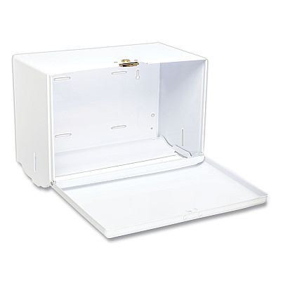 San Jamar Singlefold Paper Towel Dispenser, 10.75 x 6 x 7.5, White (SJMT1800WH)