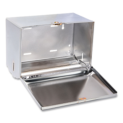 San Jamar Singlefold Paper Towel Dispenser, 10.75 x 6 x 7.5, Chrome (SJMT1800XC)