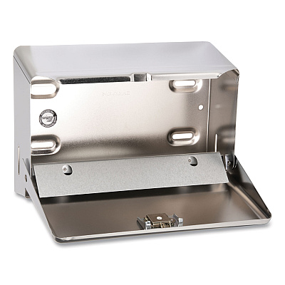 San Jamar Mini C-Fold/Multifold Towel Dispenser, 11.13 x 3.88 x 7.88, Chrome (SJMT1950XC)