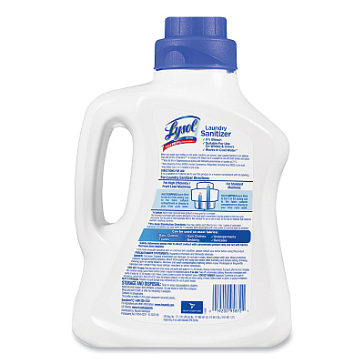 LYSOL Laundry Sanitizer, Liquid, Crisp Linen, 90 oz, 4/Carton (RAC95872)