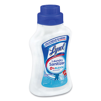 LYSOL Laundry Sanitizer, Liquid, Crisp Linen, 41 oz, 6/Carton (RAC95871)