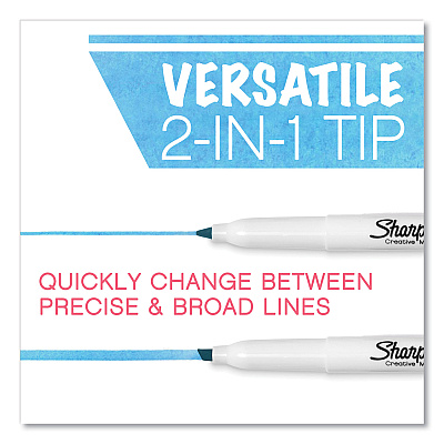 Sharpie S-Note Creative Markers, Assorted Ink Colors, Chisel Tip, Assorted Barrel Colors, 24/Pack (SAN2117330)