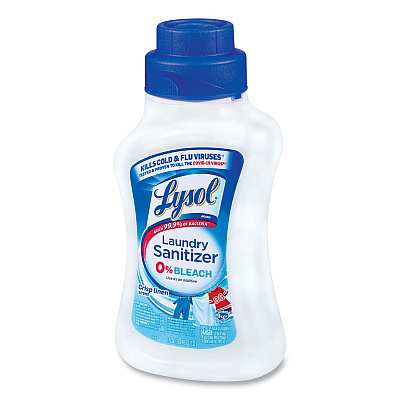 LYSOL Laundry Sanitizer, Liquid, Crisp Linen, 41 oz, 6/Carton (RAC95871)