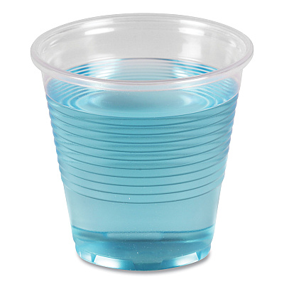 Boardwalk Translucent Plastic Cold Cups, 5 oz, Polypropylene, 100 Cups/Sleeve, 25 Sleeves/Carton (BWKTRANSCUP5CT)
