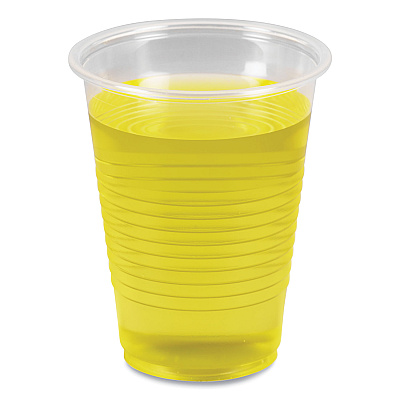 Boardwalk Translucent Plastic Cold Cups, 7 oz, Polypropylene, 100 Cups/Sleeve, 25 Sleeves/Carton (BWKTRANSCUP7CT)