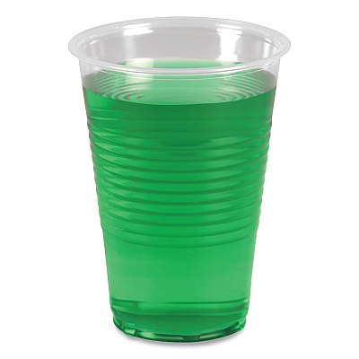 Boardwalk Translucent Plastic Cold Cups, 14 oz, Polypropylene, 20 Cups/Sleeve, 50 Sleeves/Carton (BWKTRANSCUP14CT)