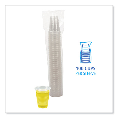 Boardwalk Translucent Plastic Cold Cups, 7 oz, Polypropylene, 100/Pack (BWKTRANSCUP7PK)