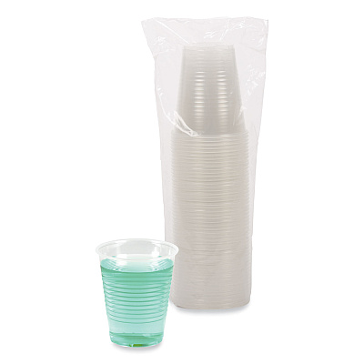 Boardwalk Translucent Plastic Cold Cups, 12 oz, Polypropylene, 50 Cups/Sleeve, 20 Sleeves/Carton (BWKTRANSCUP12CT)