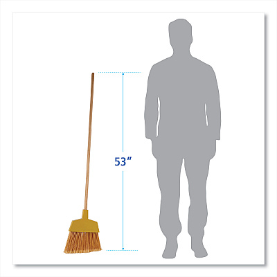 Boardwalk Angler Broom, 53" Handle, Yellow (BWK932AEA)