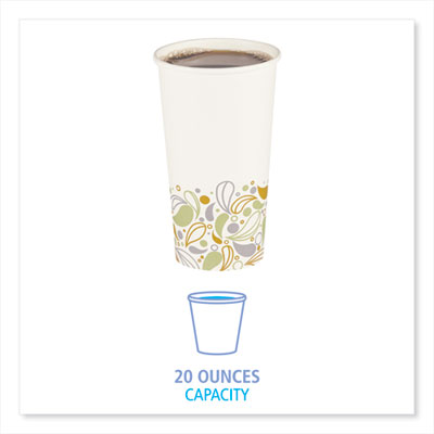 Boardwalk Convenience Pack Paper Hot Cups, 20 oz, Deerfield Print, 9 Cups/Sleeve, 15 Sleeves/Carton (BWKDEER20HCUPOP)
