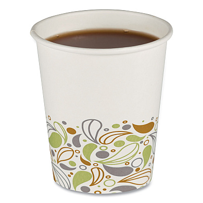Boardwalk Deerfield Printed Paper Hot Cups, 8 oz, 50 Cups/Sleeve, 20 Sleeves/Carton (BWKDEER8HCUP)