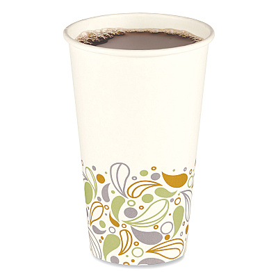 Boardwalk Deerfield Printed Paper Hot Cups, 16 oz, 50 Cups/Sleeve, 20 Sleeves/Carton (BWKDEER16HCUP)