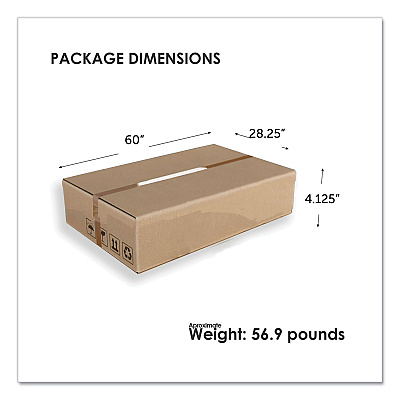 Linea Italia Trento Line Rectangular Desk, 59.13" x 23.63" x 29.5", Mocha (LITTR742MOC)