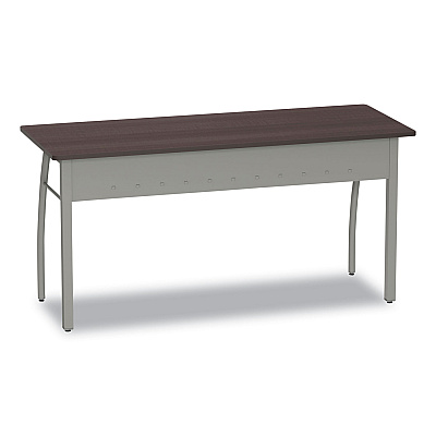 Linea Italia Trento Line Rectangular Desk, 59.13" x 23.63" x 29.5", Mocha (LITTR742MOC)