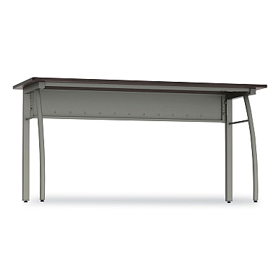 Linea Italia Trento Line Rectangular Desk, 59.13" x 23.63" x 29.5", Mocha (LITTR742MOC)