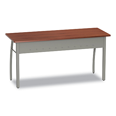 Linea Italia Trento Line Rectangular Desk, 59.13" x 23.63" x 29.5", Cherry (LITTR742CH)