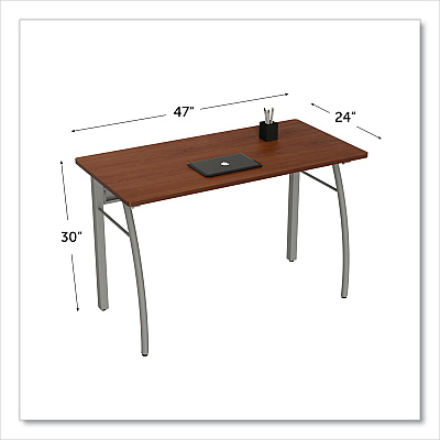 Linea Italia Trento Line Rectangular Desk, 47.25" x 23.63" x 29.5", Cherry (LITTR733CH)
