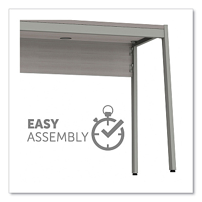 Linea Italia Klin Desk, 33" x 19" x 29.5", Ash (LITKLIN740ASH)