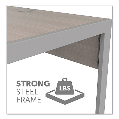 Linea Italia Klin Desk, 33" x 19" x 29.5", Ash (LITKLIN740ASH)