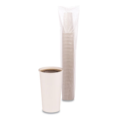 Boardwalk Paper Hot Cups, 20 oz, White, 50 Cups/Sleeve, 12 Sleeves/Carton (BWKWHT20HCUP)