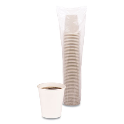 Boardwalk Paper Hot Cups, 10 oz, White, 50 Cups/Sleeve, 20 Sleeves/Carton (BWKWHT10HCUP)