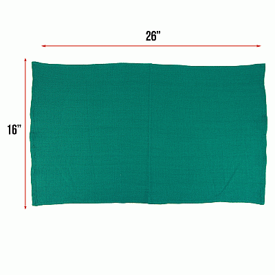 Huck Cotton Cleaning Towels 16x26 Green, Case Of 120 (ABSBNT-HGRN-CS)