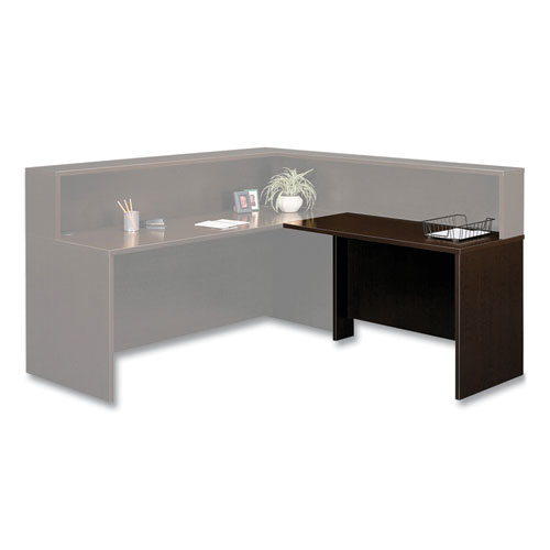 Bush Series C Collection Left Corner Desk Module, 71.13" x 35.5" x 29.88", Hansen Cherry/Graphite Gray (WC24432)