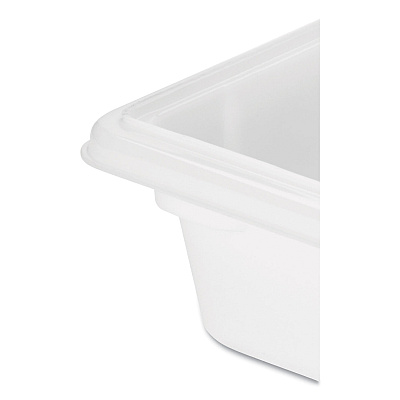 Rubbermaid Commercial Food/Tote Boxes, 3.5 gal, 18 x 12 x 6, White, Plastic (RCP3509WHI)