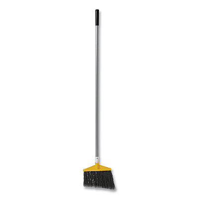 Rubbermaid Commercial Angled Large Broom, 48.78" Handle, Silver/Gray (RCP6385GRA)