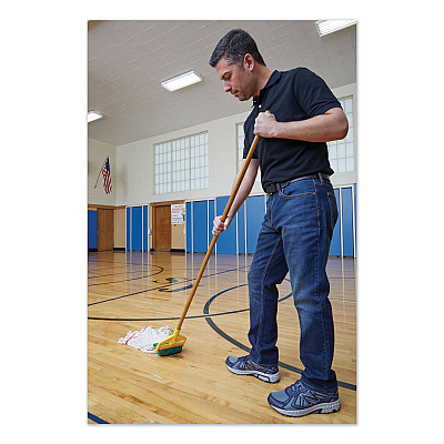 Rubbermaid Commercial Invader Side-Gate Wood Wet-Mop Handle, 1" dia x 60", Natural, 12/Carton (RCPH116)
