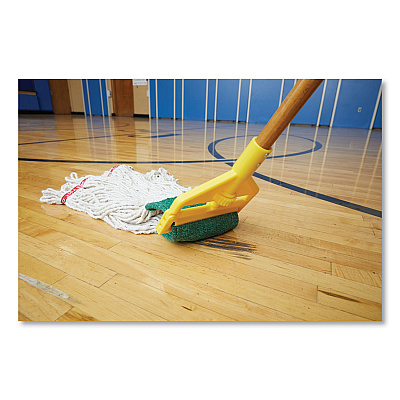 Rubbermaid Commercial Invader Side-Gate Wood Wet-Mop Handle, 1" dia x 60", Natural, 12/Carton (RCPH116)