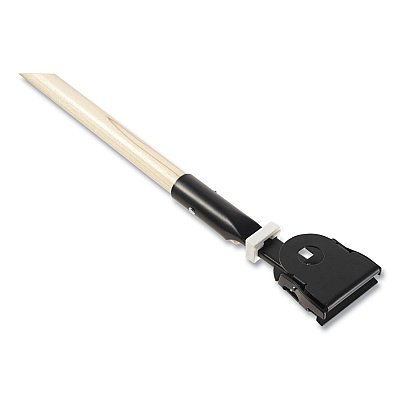 Rubbermaid Commercial Snap-On Hardwood Dust Mop Handle, 1.5" dia x 60", Natural (RCPM116)