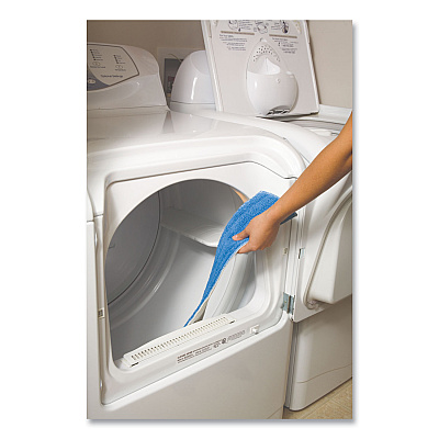 Rubbermaid Commercial Economy Wet Mopping Pad, Microfiber, 18", Blue (RCPQ409BLUEA)