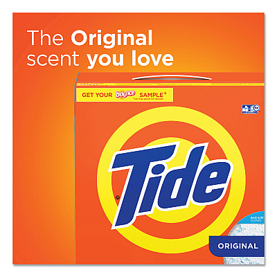 Tide Powder Laundry Detergent, HE Compatible, Original Scent, 129 oz Box, 2/Carton (16673CT)