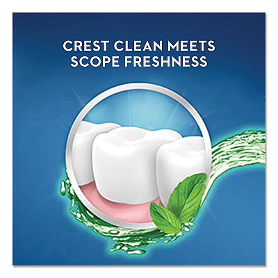 Crest + Scope Mouth Rinse, Classic Mint, 1 L Bottle, 6/Carton (PGC95662)