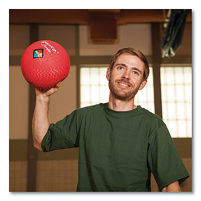 Champion Sports Playground Ball, 8.5" Diameter, Red (CSIPG85)