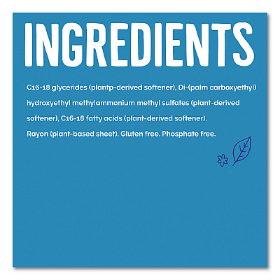 Seventh Generation Natural Fabric Softener Sheets, Unscented, 80 Sheets/Box, 4/Carton (SEV44930CT)