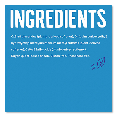 Seventh Generation Natural Fabric Softener Sheets, Unscented, 80 Sheets/Box (SEV44930EA)