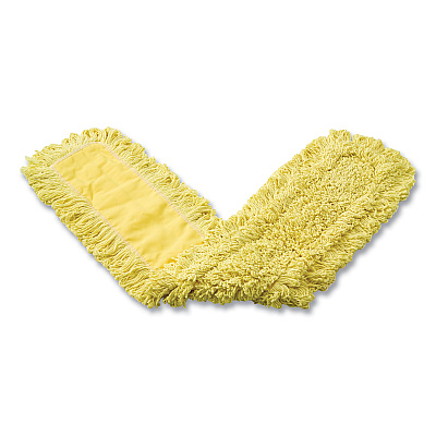 Rubbermaid Commercial Trapper Commercial Dust Mop, Looped-end Launderable, 5" x 48", Yellow (RCPJ15700YEL)